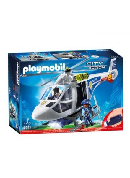 6921 Politie Helikopter met LED-Zoeklicht