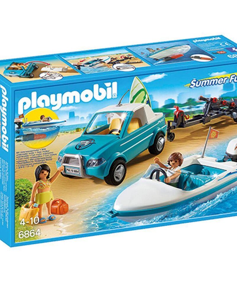 6864 Pick-Up met Speedboot en Onderwatermoter