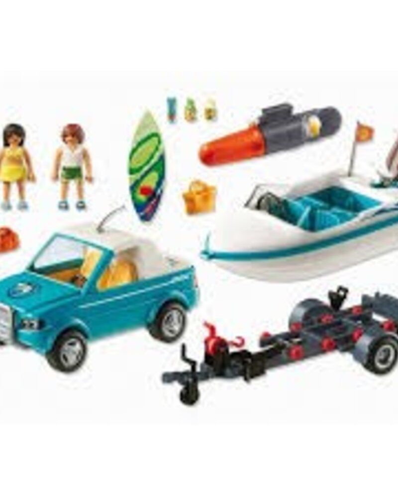 6864 Pick-Up met Speedboot en Onderwatermoter