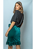 RC Vera Velvet Skirt Emerald Green