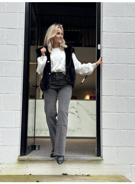ES Jeans Grey Steentjes