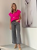 AC Gilet Fuchsia Golden Buttons