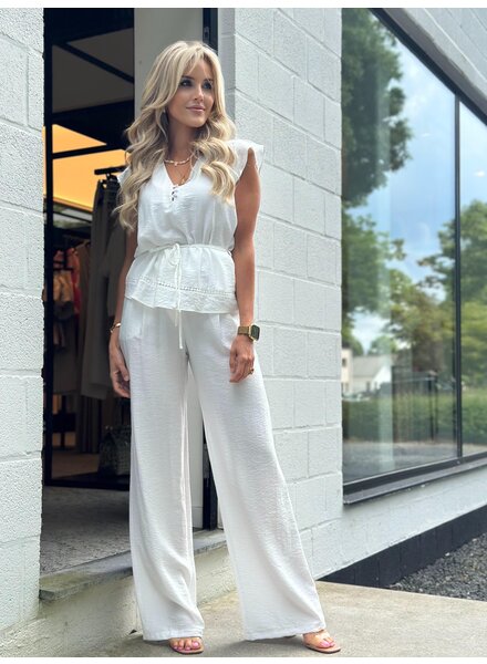 RS White Soft Trousers