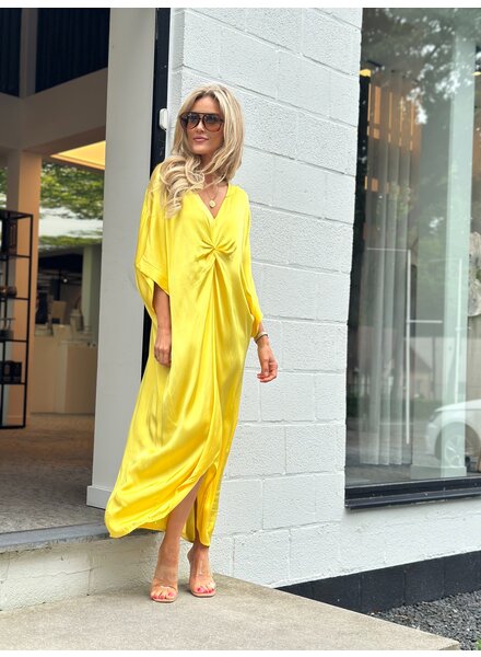 Satin Dress Yellow