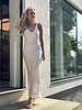 AC Satin Dress Beige