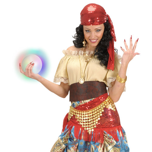 kristallen bol met licht