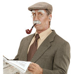 snor en wenkbrouwen oude man