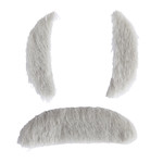 snor en wenkbrouwen oude man