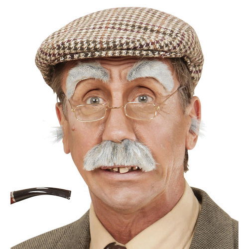 neus en oorharen oude man