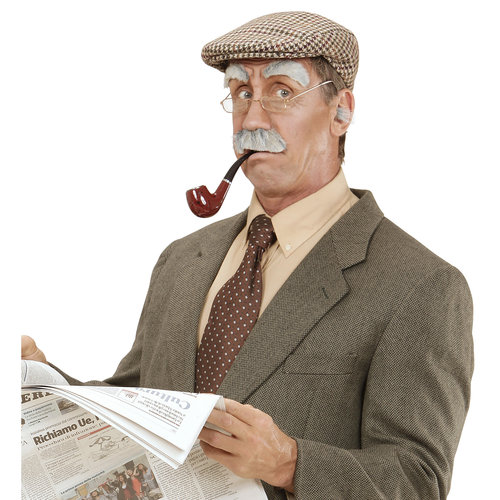 neus en oorharen oude man