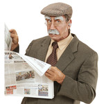 neus en oorharen oude man