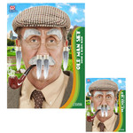 neus en oorharen oude man