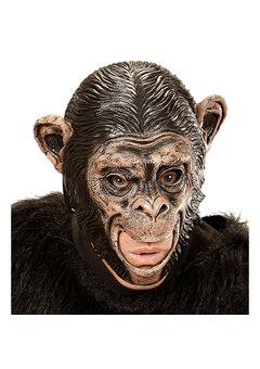 kindermasker chimpansee met open mond