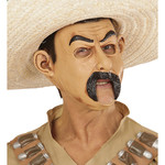 masker mexicaan met open mond
