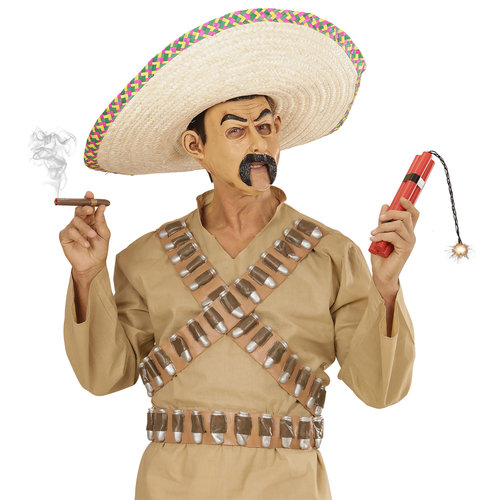 masker mexicaan met open mond