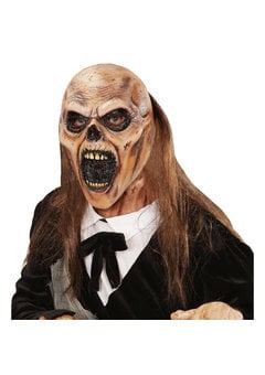 masker zombie begraafplaats met haar