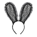 bunny oren kant, zwart