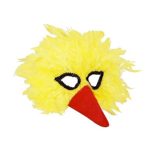 veren masker vogel, geel