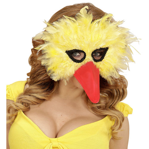 veren masker vogel, geel