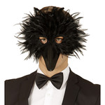 veren masker vogel, zwart