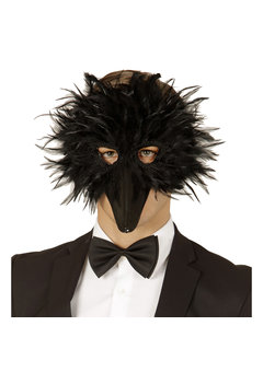 veren masker vogel, zwart