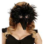 veren masker vogel, zwart
