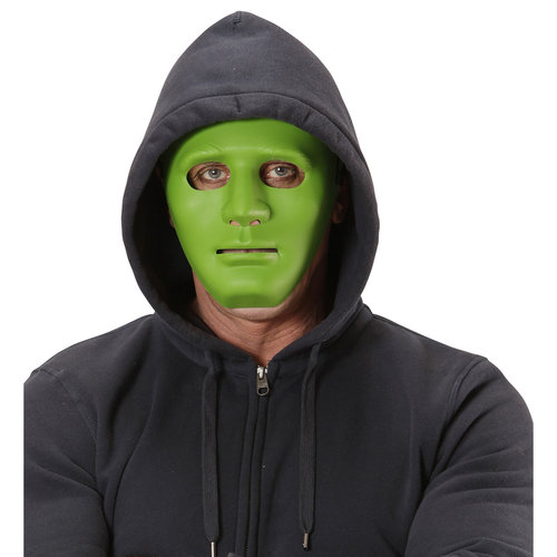 masker anonym groen