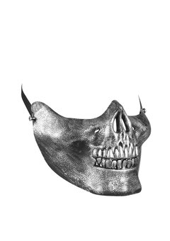 kinmasker schedel metalic