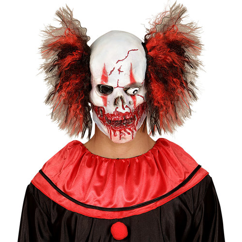 masker bloederige clown met haar