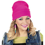 beanie neon rose