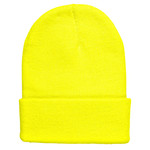 beanie neon geel