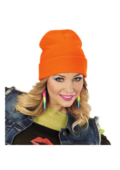 beanie neon oranje