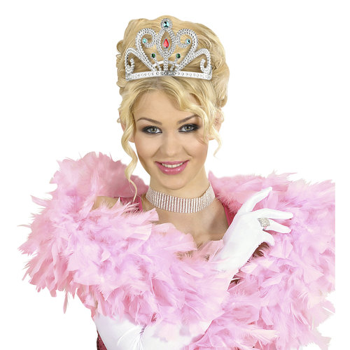 prinsessenkroon zilver met diamanten, zilver