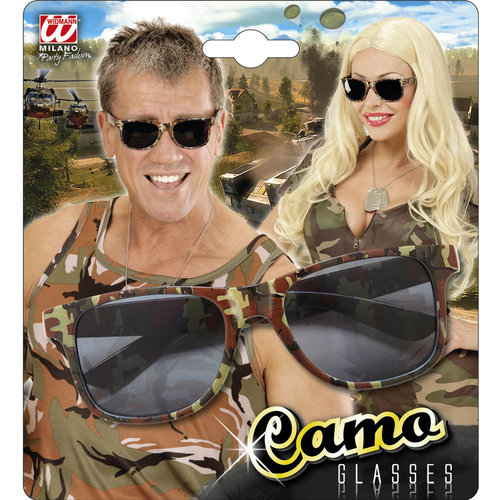 bril, camouflage heer