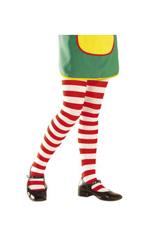 kinderpanty gestreept, wit/rood 1-3jaar