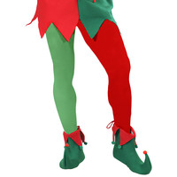 panty meerkleurig, rood/groen