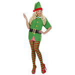 panty, rood/groen gestreept