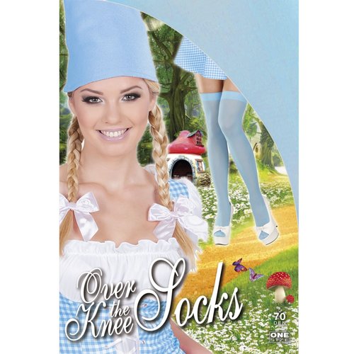 kniekousen azuurblauw