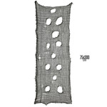 halloween stof 75x300cm, zwart