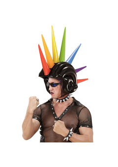 obplaasbare meerkleurige helm