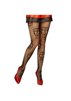 panty, dia de los muertos schedel zwart