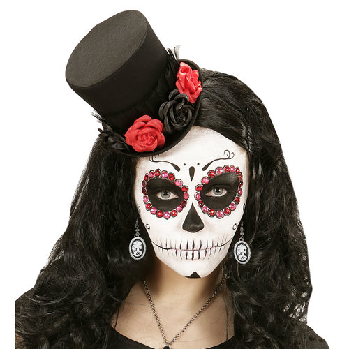 oorbellen camee schedel