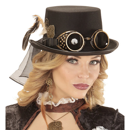 oorbellen steampunk met veren