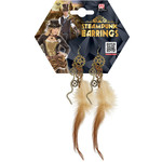 oorbellen steampunk met veren