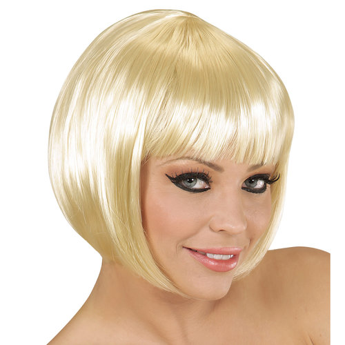 pruik, boblijn blond