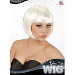 pruik, boblijn wit