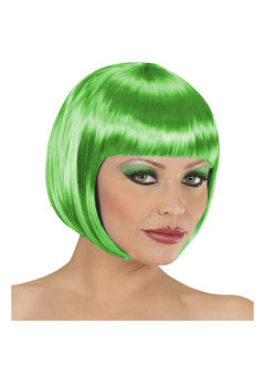 pruik, boblijn groen