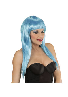 pruik, vogue azuur blauw