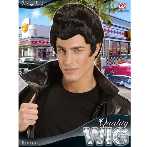 pruik, rockabilly