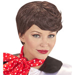 pruik, 50's met sjaaltje